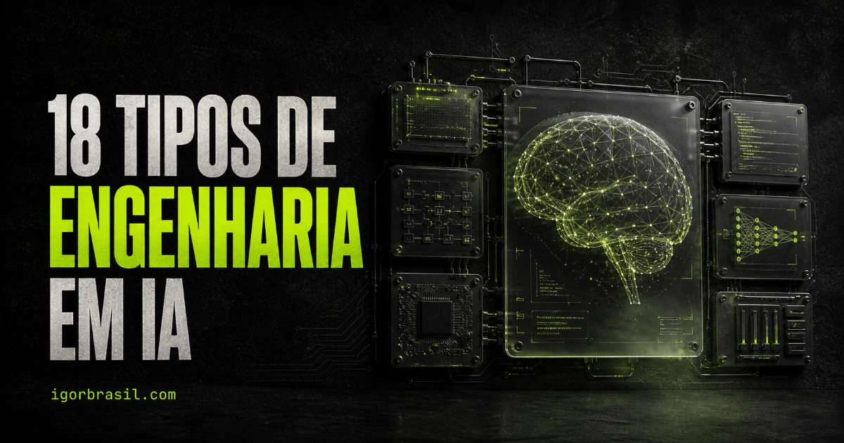 os 18 Tipos de Engenharia de Inteligência Artificial