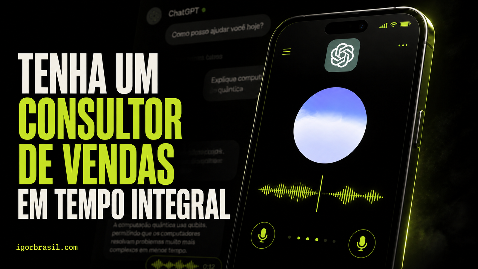 TENHA UM CONSULTOR DE VENDAS EM TEMPO INTEGRAL